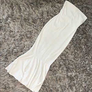 Bandeau Fishtail Maxi Dress